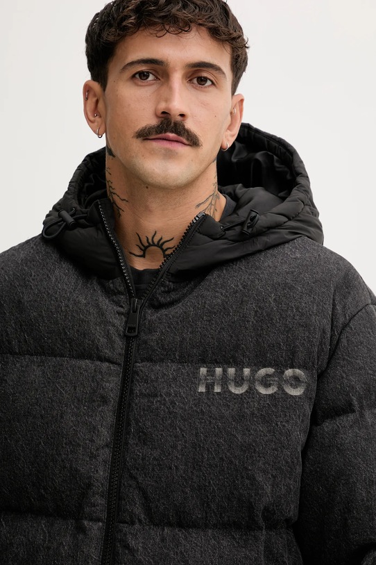 Hugo Blue kurtka jeansowa czarny 50546769