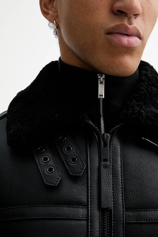 HUGO geacă de piele 50546494