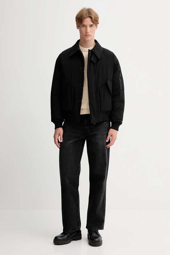 HUGO kurtka 50546200 czarny AW25