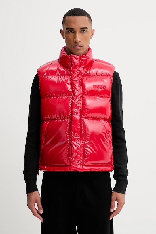 HUGO bezrękawnik bez kaptura czerwony 50547981