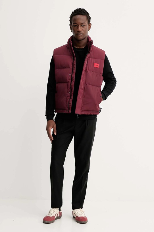HUGO ujjatlan 50549787 burgundia AW25