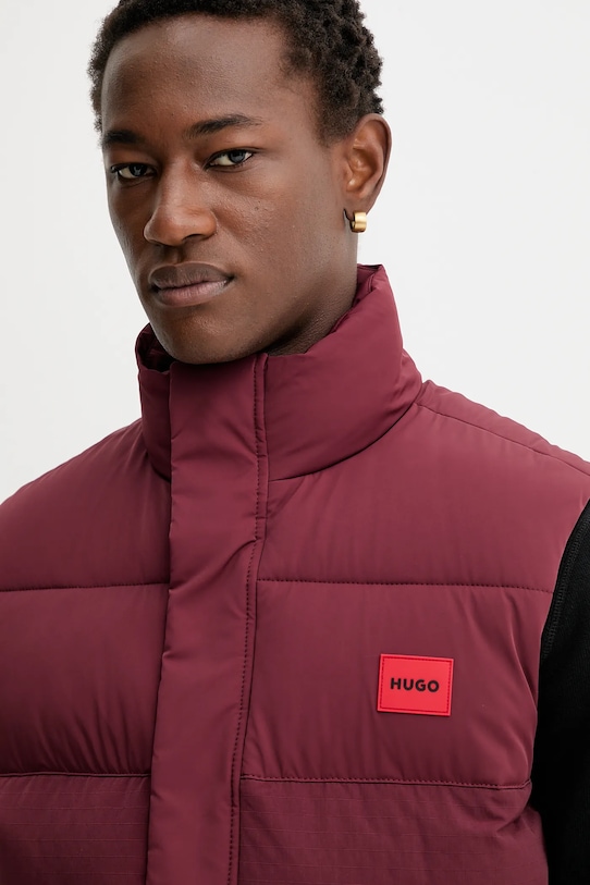 HUGO bezrękawnik bordowy 50549787