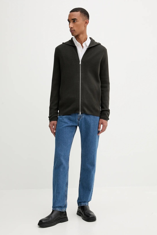 Marc O'Polo felpa in cotone 528501661206 verde AW25