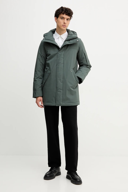 Marc O'Polo rövid kabát 529086070168 zöld AW25