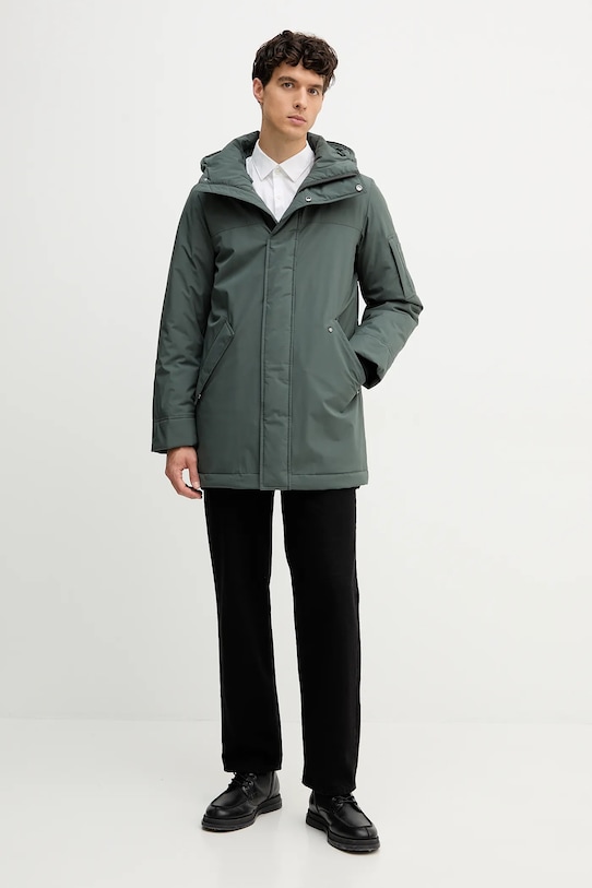 Marc O'Polo rövid kabát 529086070168 zöld AW25