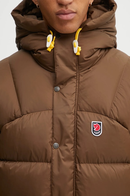 Fjallraven kurtka puchowa Expedition brązowy F84605