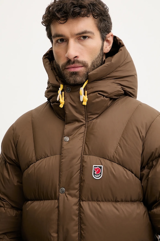 Fjallraven kurtka puchowa Expedition brązowy F84605
