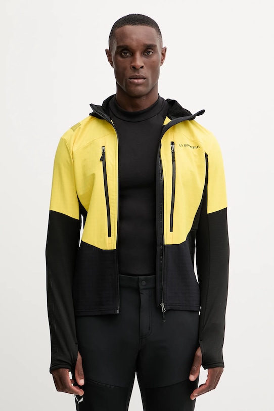 LA Sportiva bluza sportowa Session Tech z kapturem żółty ZASF035