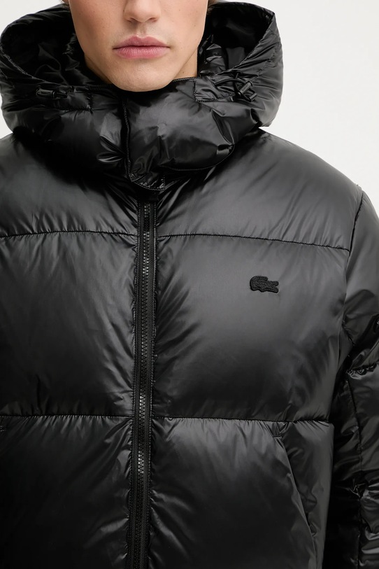 Péřová bunda Lacoste černá BH5096
