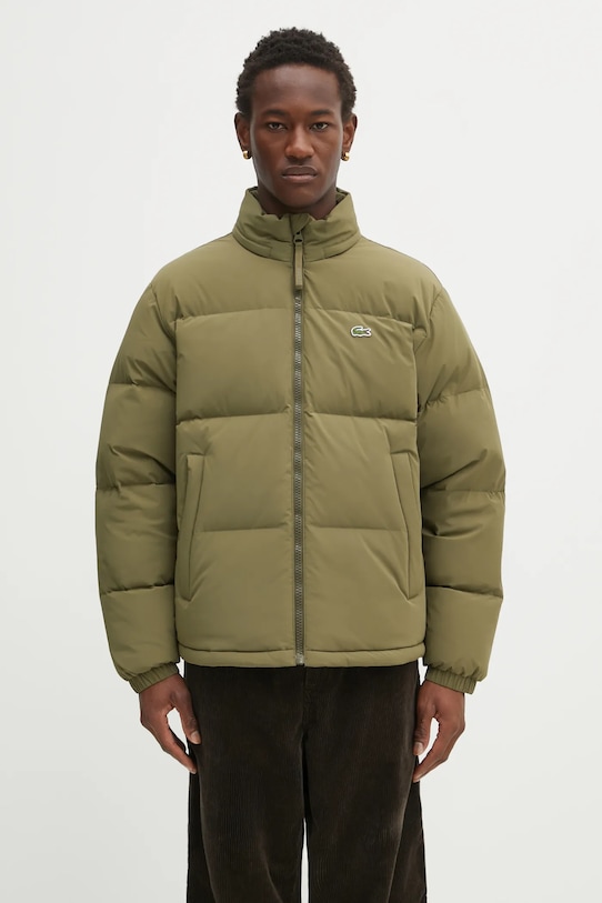 Пухова куртка Lacoste з утепленням зелений BH5154