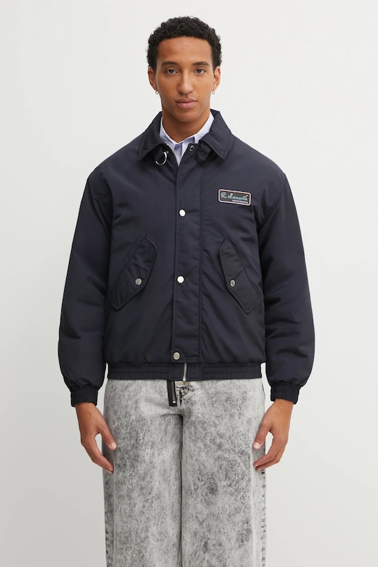 Lacoste kurtka bez kaptura granatowy BH5167