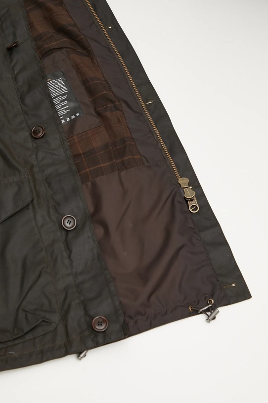 Barbour kurtka Re-Engineered Endurance Mountain Wax Parka MWX2484OL71 zielony
