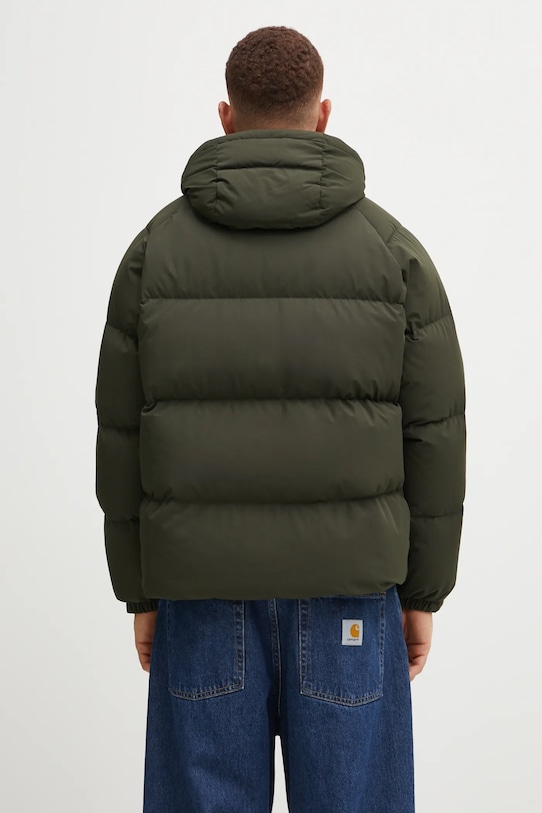 Odzież Barbour kurtka puchowa OS Down Transport Puffer Jacket MQU1799SG71 zielony