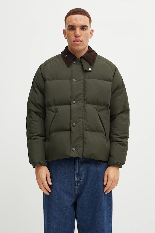 Barbour kurtka puchowa OS Down Transport Puffer Jacket zielony MQU1799SG71