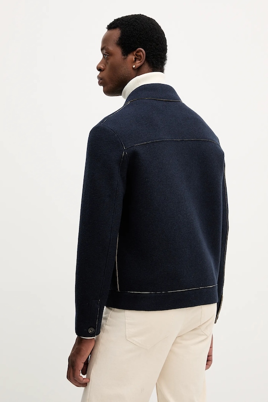 Odzież Liu Jo kurtka z wełną QF5021.J4981 granatowy