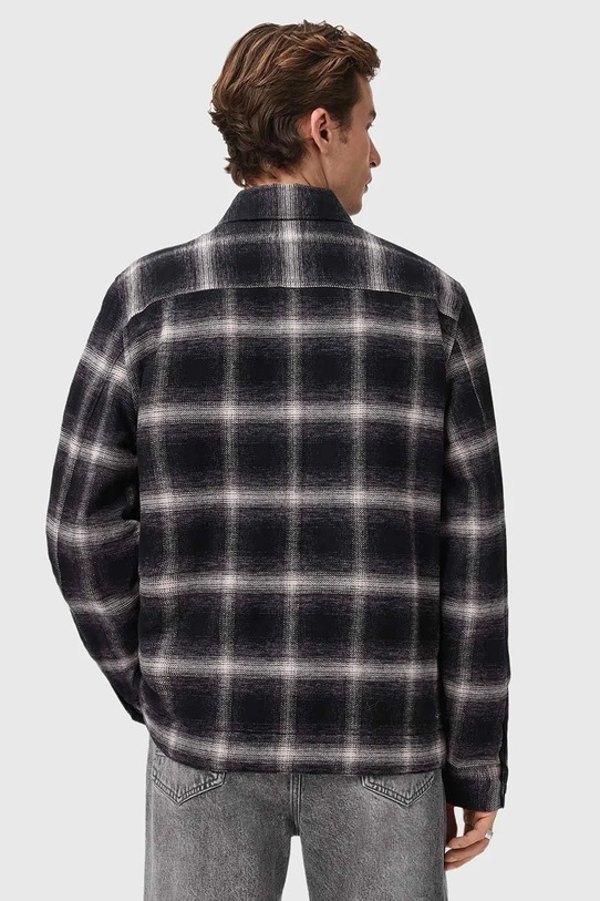Πουκάμισο μπουφάν AllSaints BAYO μαύρο M026OD