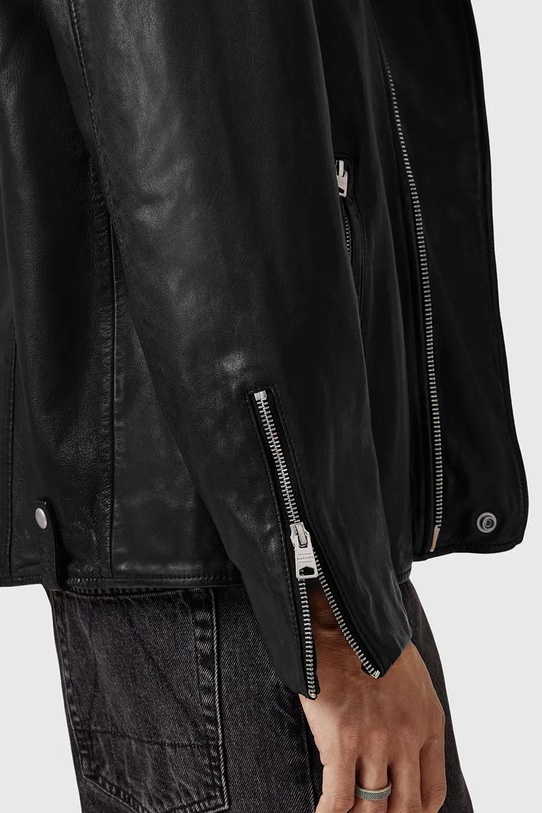 Ρούχα Δερμάτινο μπουφάν AllSaints BRADFORD M005LD μαύρο