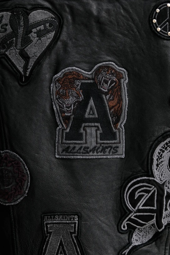 Kožená bunda AllSaints COLE M044LD