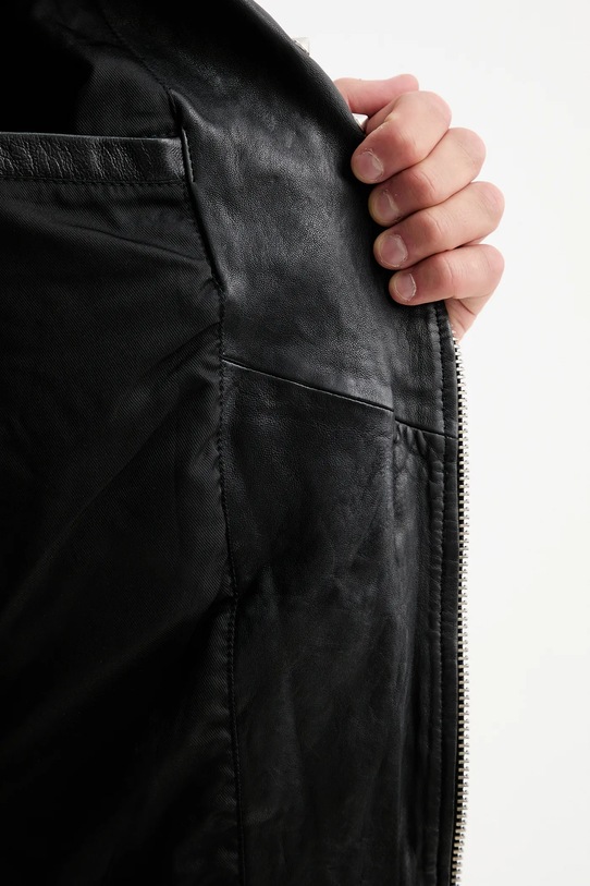 Kožená bunda AllSaints COLE M044LD