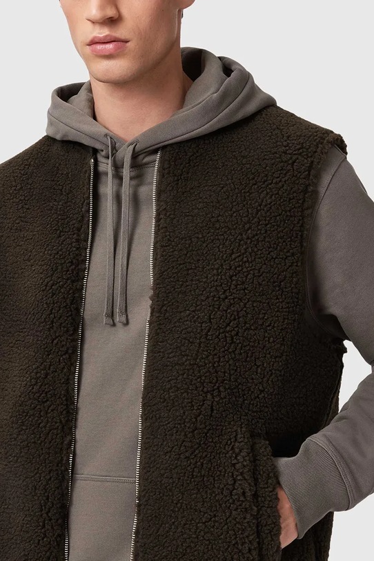 AllSaints bezrękawnik OTIS M063OD brązowy NC25