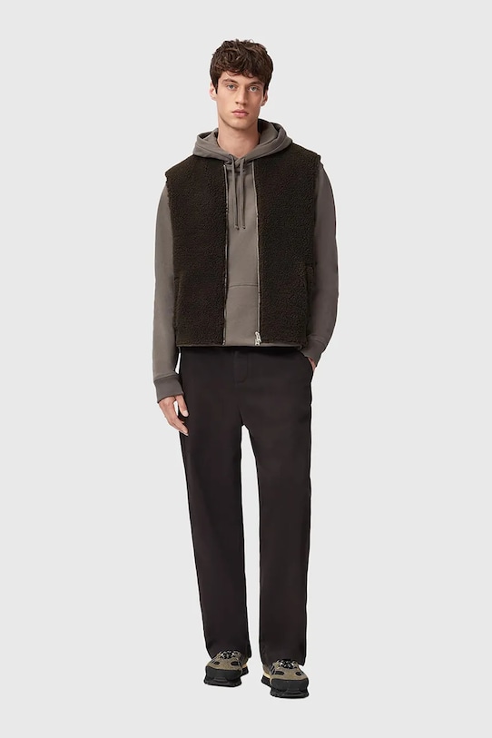 AllSaints bezrękawnik OTIS M063OD brązowy