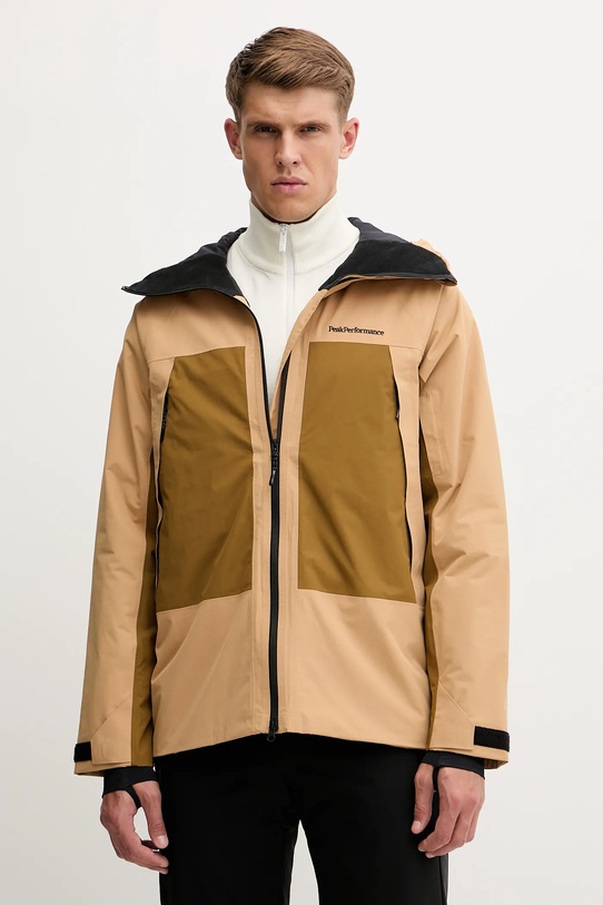 Peak Performance kurtka narciarska Edge inne beżowy G80496
