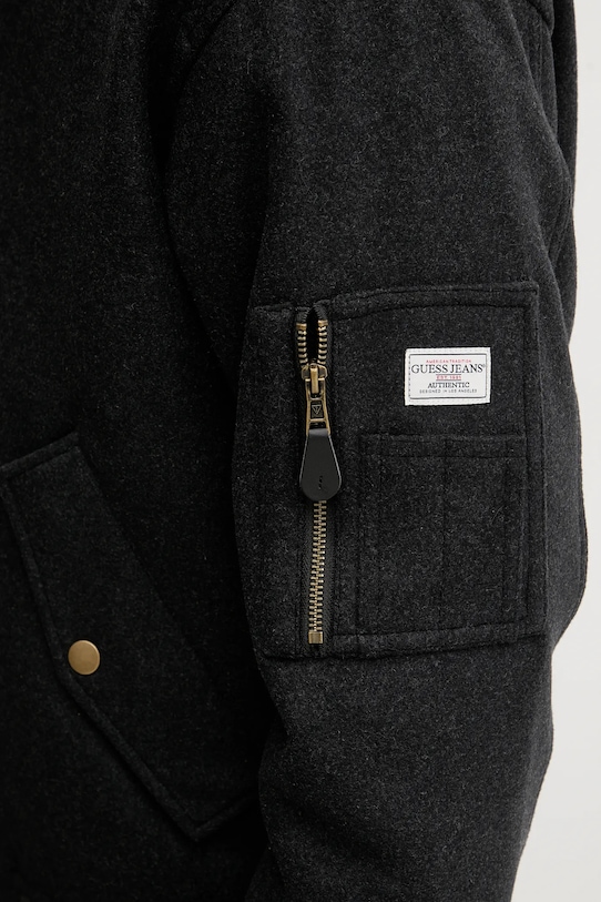 Куртка-бомбер з додаванням вовни Guess Jeans M5BL1B.W1482 сірий