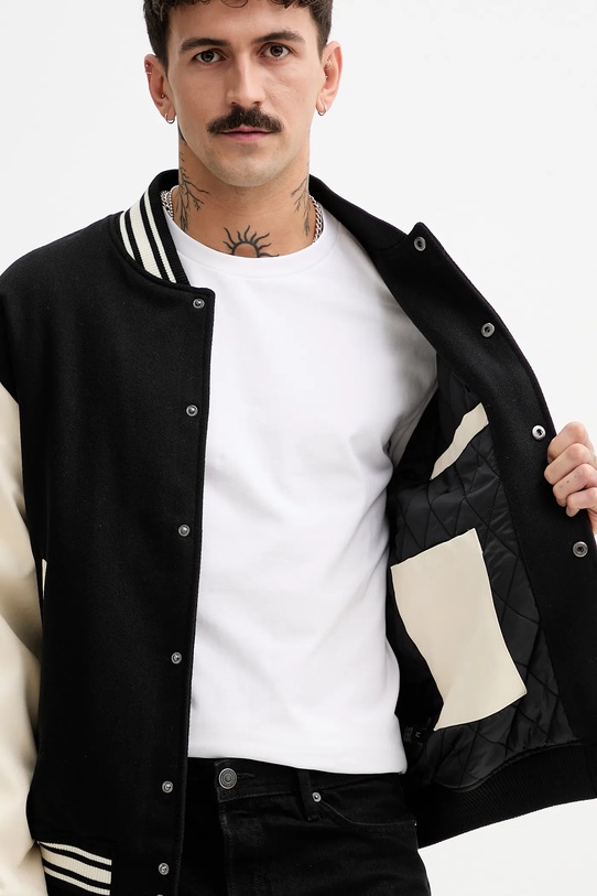 Guess Jeans kurtka bomber z dodatkiem wełny M5BL1E.WEI02