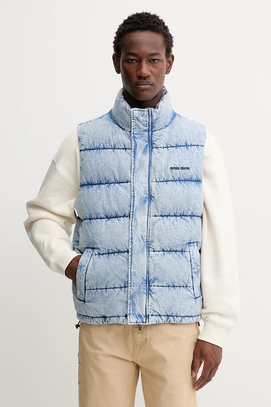 Guess Jeans bezrękawnik jeansowy jeans niebieski M5BN81.D6181