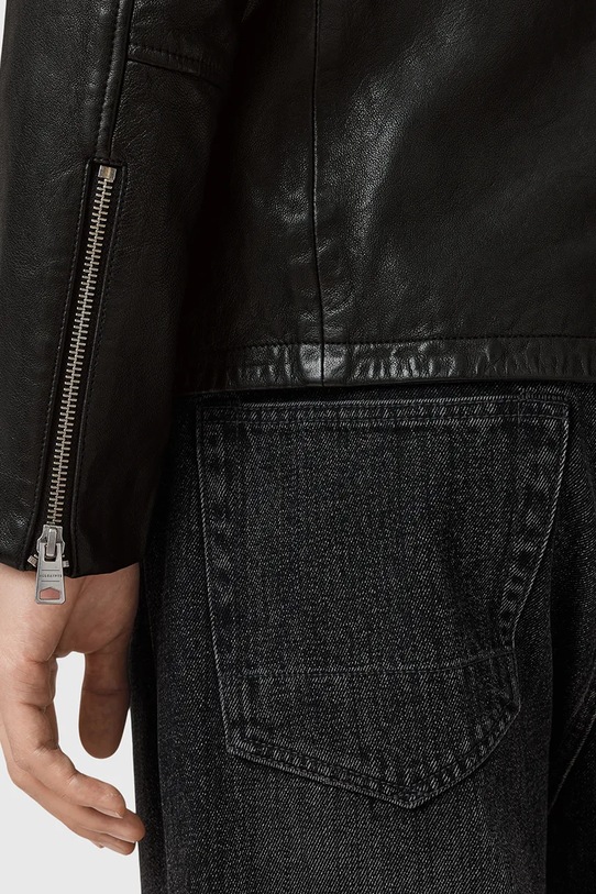 AllSaints kurtka skórzana ASHTON czarny M013LD