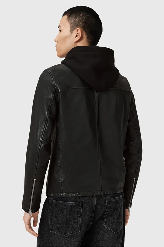 AllSaints kurtka skórzana ASHTON M013LD czarny