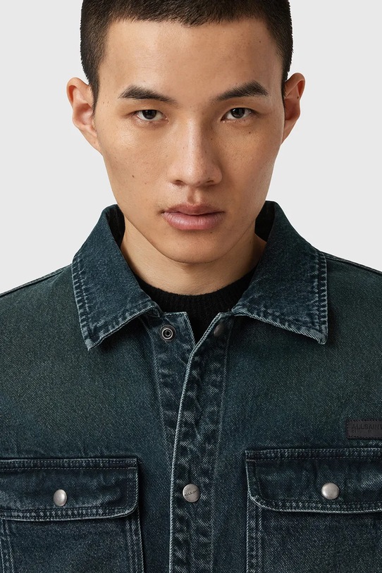 AllSaints giacca di jeans CASTLEFORD M029OD blu navy AW25