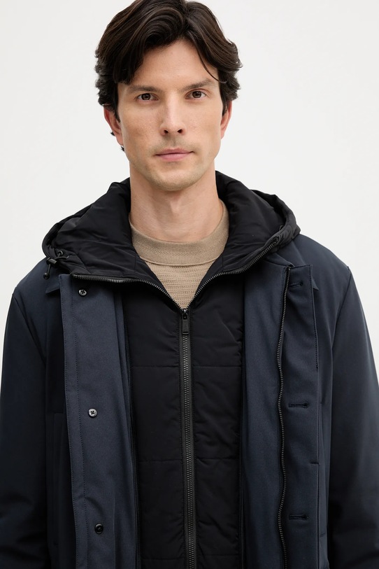 Trussardi kurtka F013M000018N granatowy