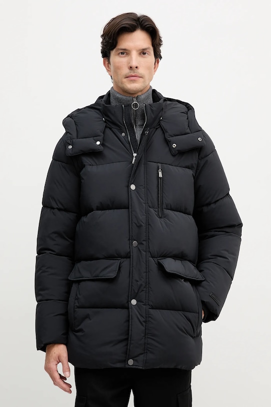 Trussardi rövid kabát szigetelt fekete F008M000013N