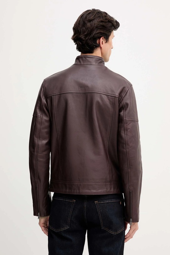 Odzież Trussardi kurtka skórzana R301M000004N brązowy