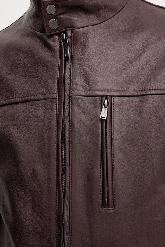 Trussardi kurtka skórzana R301M000004N brązowy