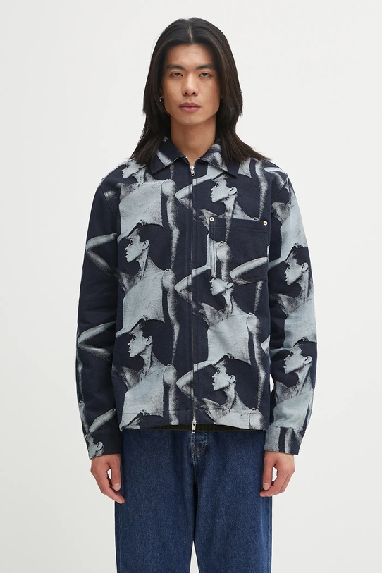 Бавовняна куртка Wales Bonner Jet Zip Jacket інші темно-синій UA25DE02.CO02.504