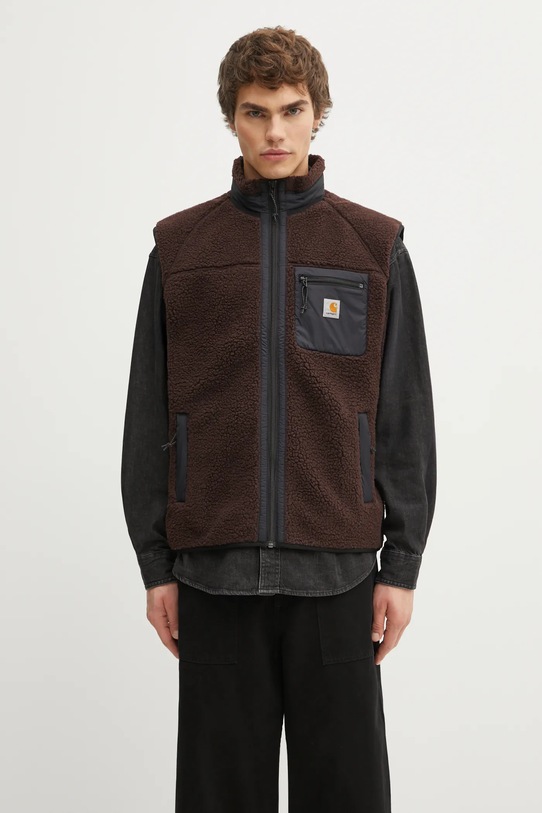 Carhartt WIP bezrękawnik Prentis Vest Liner bez kaptura brązowy I035698.3ANXX