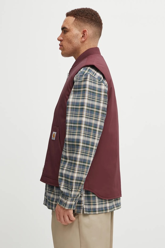 Carhartt WIP bezrękawnik Leroy Vest I035543.33KXX bordowy AW25