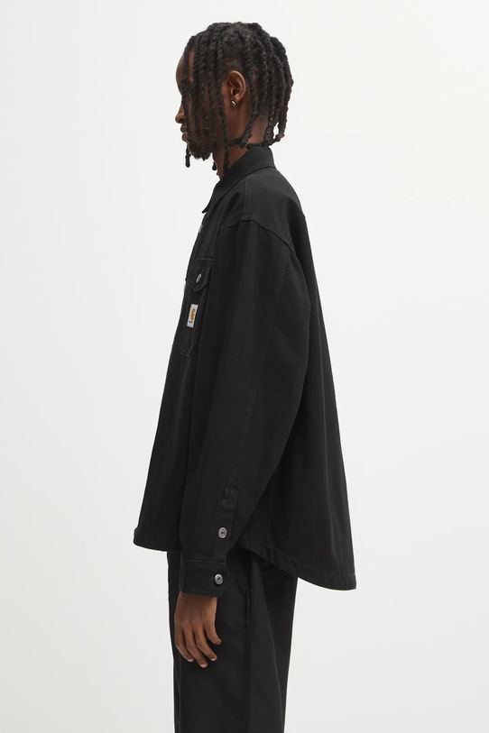 Carhartt WIP kurtka bawełniana Selby Shirt Jac I035305.89XX czarny AW25