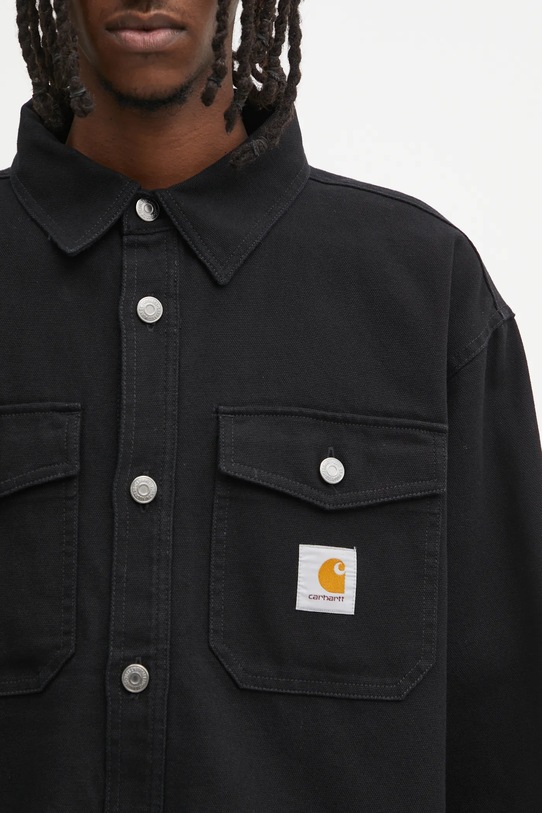 Carhartt WIP kurtka bawełniana Selby Shirt Jac czarny I035305.89XX