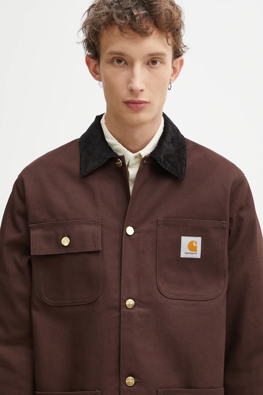 Carhartt WIP kurtka bawełniana Michigan Coat brązowy I015261.1YL01