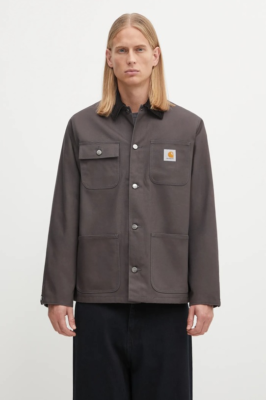 Хлопковая куртка Carhartt WIP Michigan Coat остальные серый I015261.3CL01