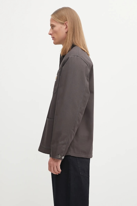 Carhartt WIP giacca in cotone Michigan Coat I015261.3CL01 grigio AW25