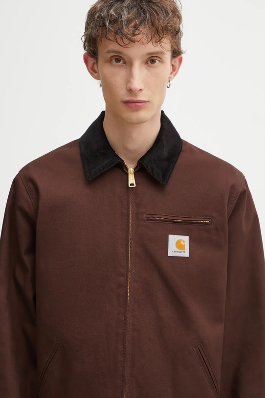 Carhartt WIP kurtka bawełniana Detroit Jacket brązowy I015264.1YL01