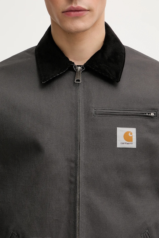 Bavlněná bunda Carhartt WIP Detroit Jacket šedá I015264.3CL01