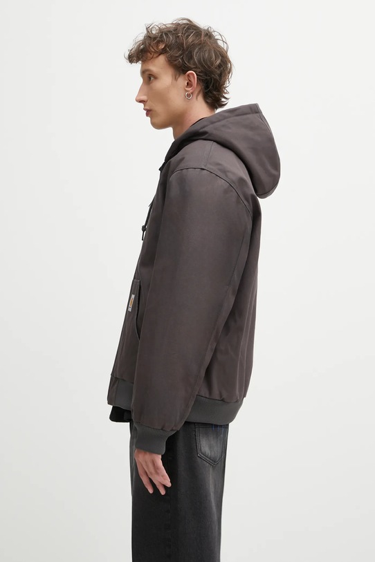 Carhartt WIP kurtka bawełniana Active Jacket I023083.8701 szary AW25