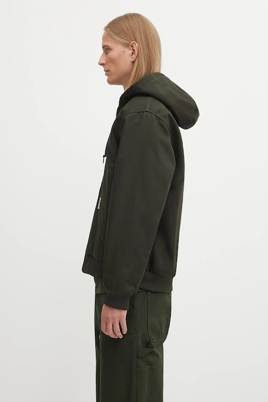 Bavlněná bunda Carhartt WIP Active Jacket I023083.4901 zelená AW25