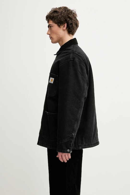 Carhartt WIP geacă jeans OG Chore Coat I035877.0 negru AW25