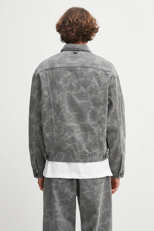 Odzież Carhartt WIP kurtka jeansowa Duck Helston Jacket I033766.2I30H szary